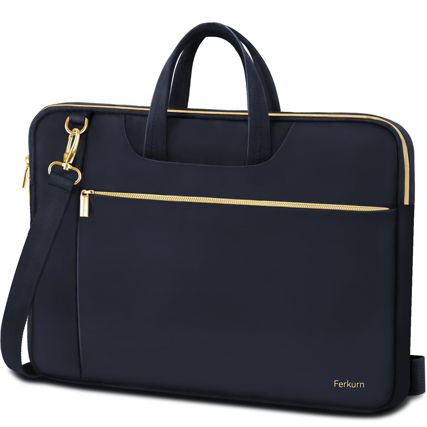 Ferkurn Laptop Case Bag for Women Men Briefcase Messenger Bag, 17 17.3 Inch