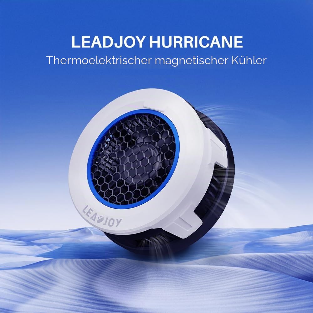Leadjoy H1 Gaming Telefonkühler, Halbleiter-Magnetkühler für Android/iPhone mit 30dB Silent Modus, Typ-C Kabel, 80.1g, kompakter MagSafe Lüfter mit