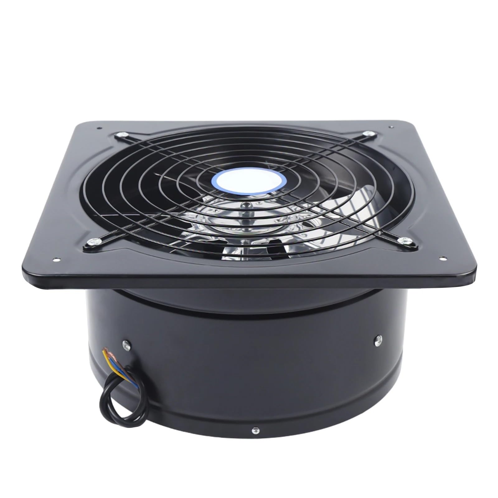 Extractor de aire 12 pulgadas, 7 aspas, for cocina, acero al carbono Comercial