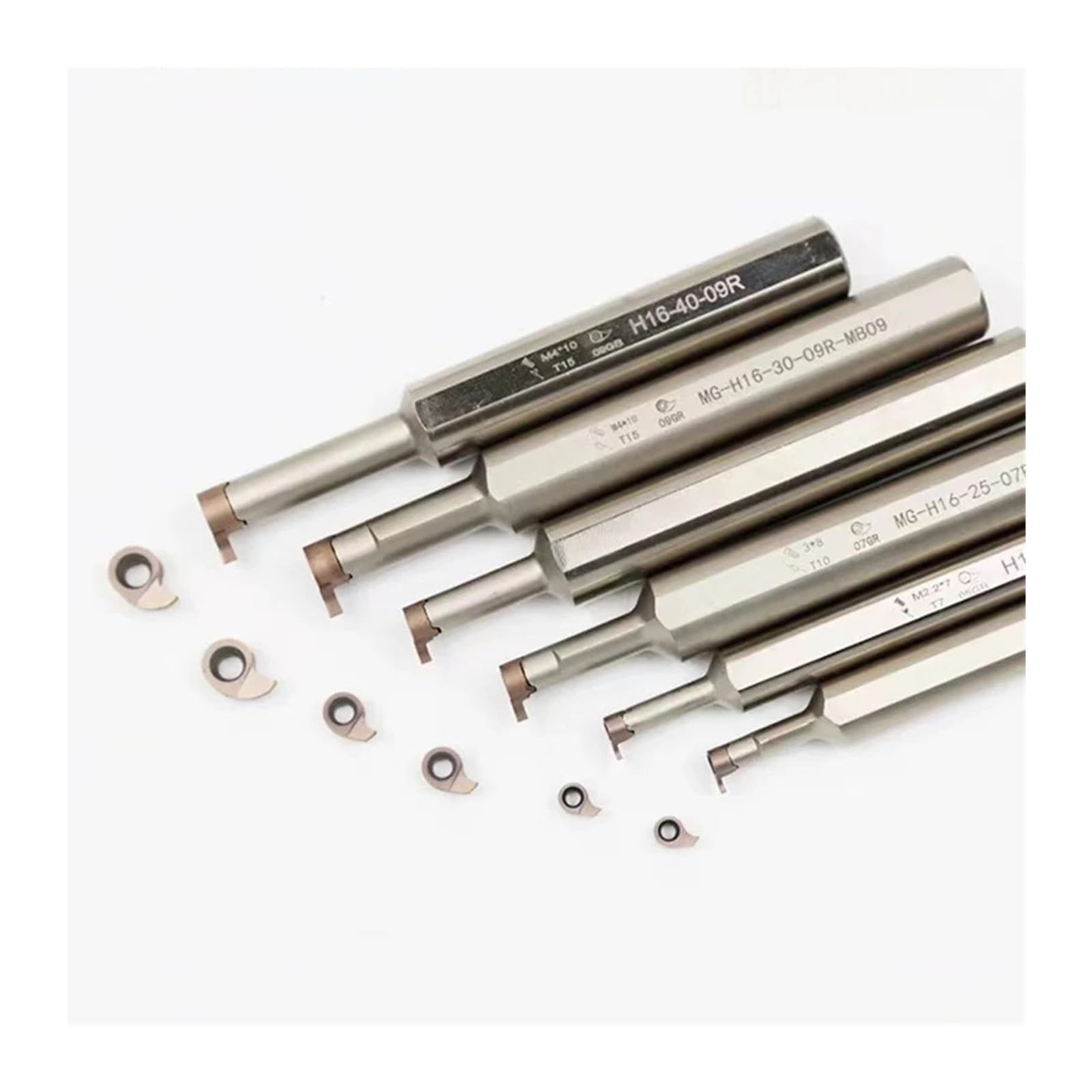 Cortador de ranura interna con orificio pequeño, MG-H12 H16 H20, procesamiento de Garganta Profunda for MB-05GR, 06GR, 07GR, 08GR, 09GR, 11GR, insertos ranurados, 1 Uds.(MB-07GR-1.0,MG-H16-20-07R)