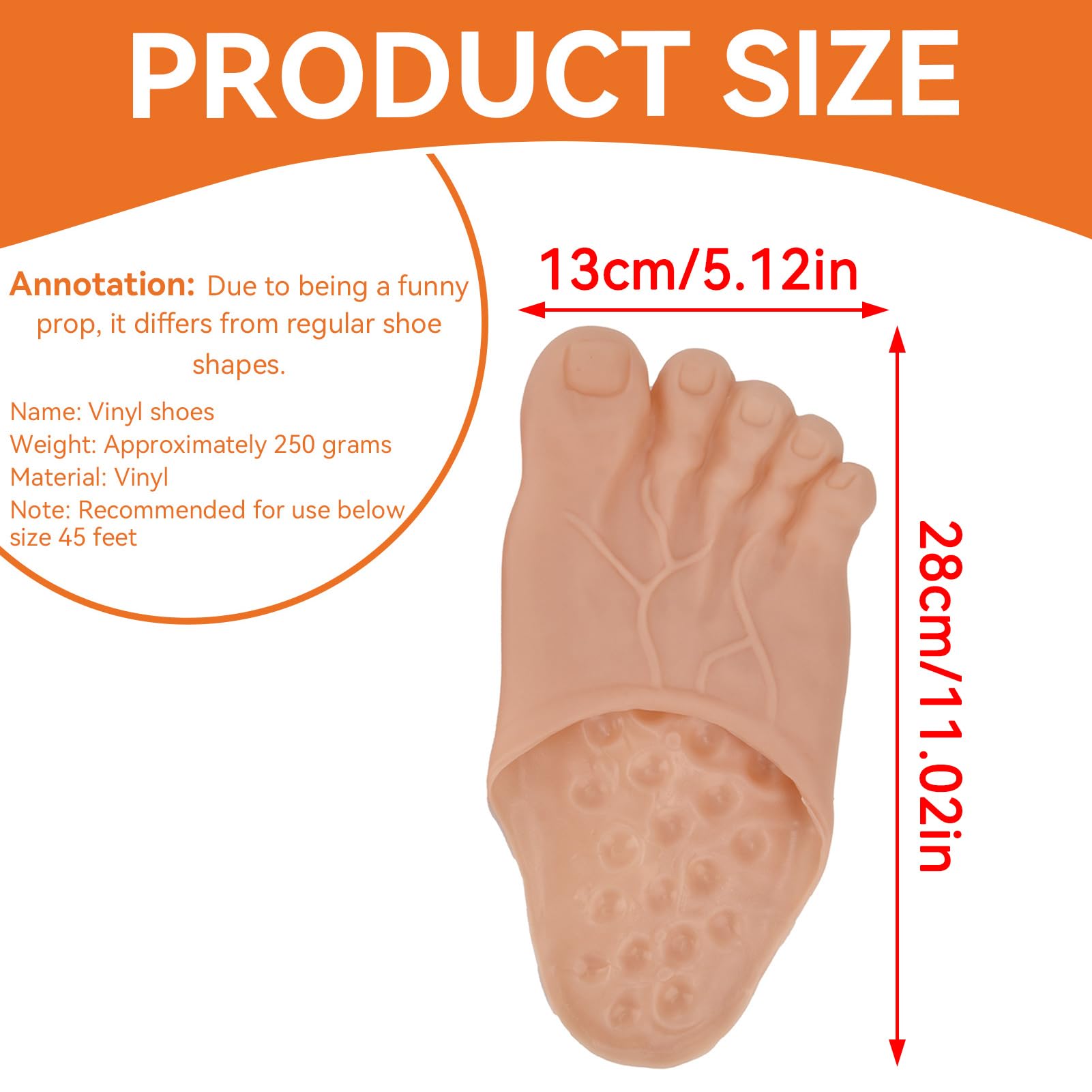 Pantoufles de Pied, Cosplay Hulk Green Giant Feet Bigfoot Count Pantoufles Halloween Cosplay Giant Feet Accessory Costume Mascarade Props(Brun)