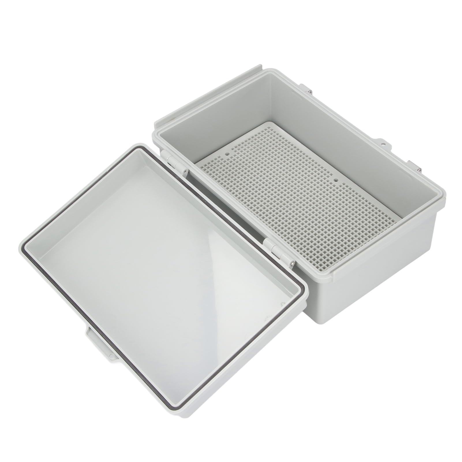 Tissting Elektro Verteilerdose IP67 Wasserdicht ABS Kunststoff Anschlussdose mit Montageplatte 175x275x110mm 6.89x10.83x4.33in - Aussenverteilerkasten für Bewässerungssteuerung