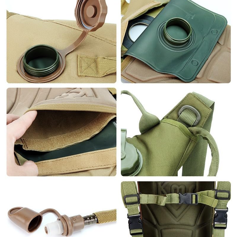 Military Tactical Backpack - Outdoor EVA Lined Hiking Pack for Cycling/Camping - Molle System Daypack4