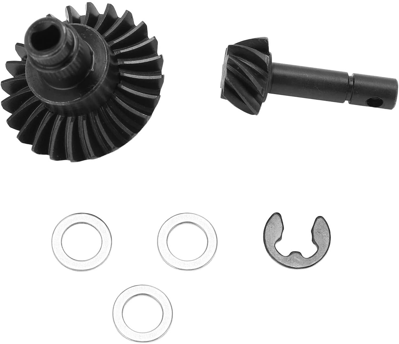 RC Car Bevel Gear, 24T 8T, Steel Bevel Gear Set Compatible
