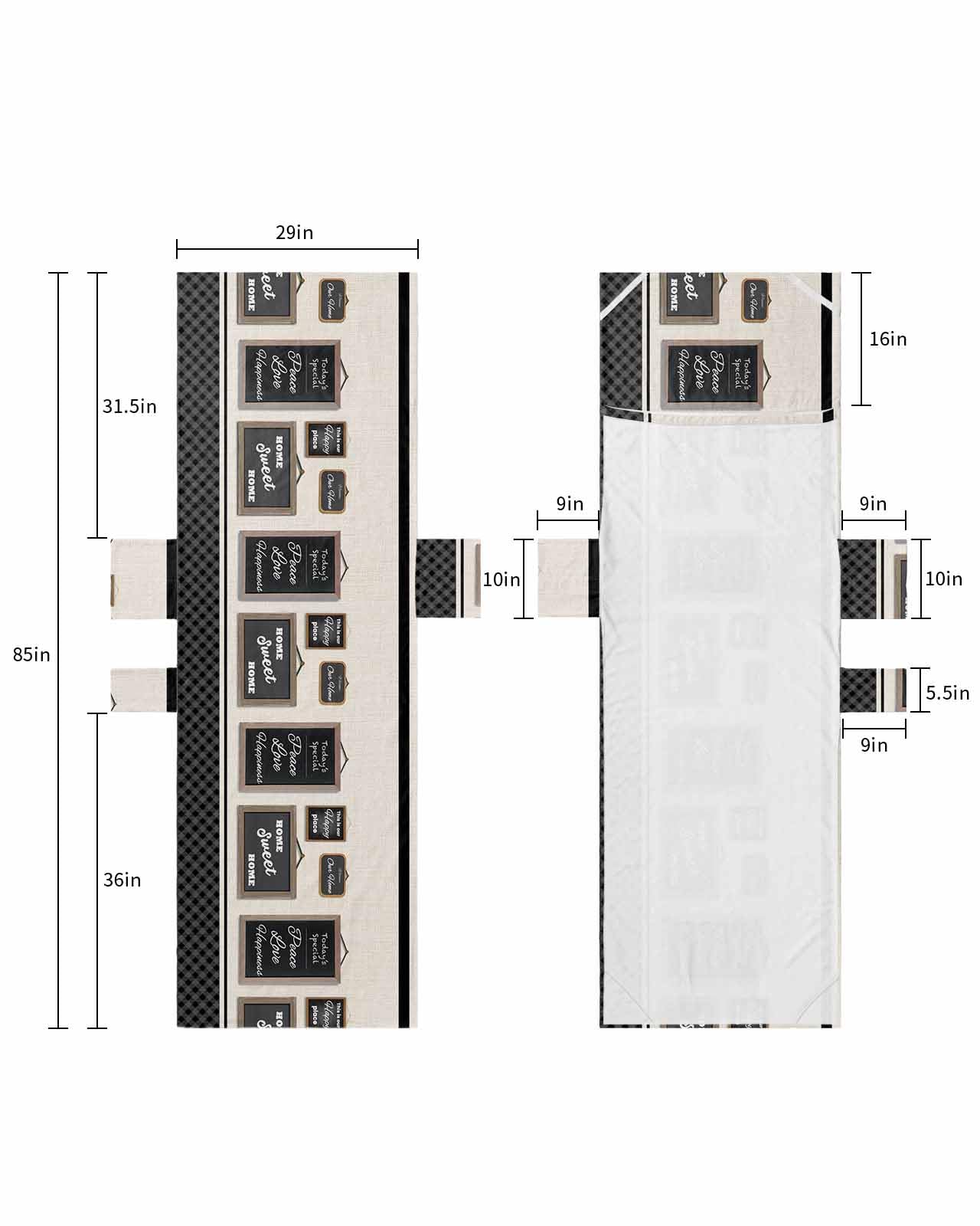 Black White Beach Lounge Chair Towel Cover, Soft Chaise Lounge Towel with Side Pockets Patio Pool Chairs Cover for Beach/Pool Sunbathing 29x85 Modern Black Checkered Home Rustic