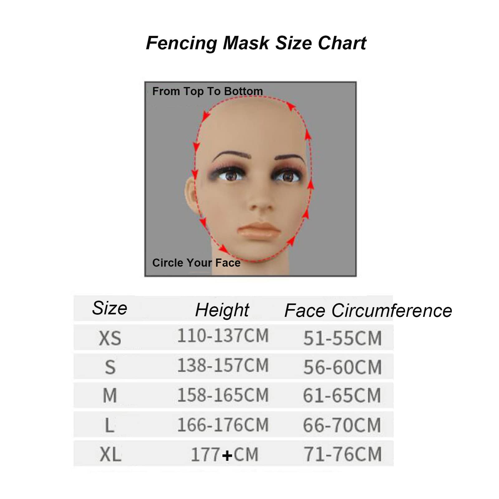 HIXEL 350N Fencing Hat Fencing Helmet Fencing Training Equipment for Fencing Training(Fixed Lining,Large)