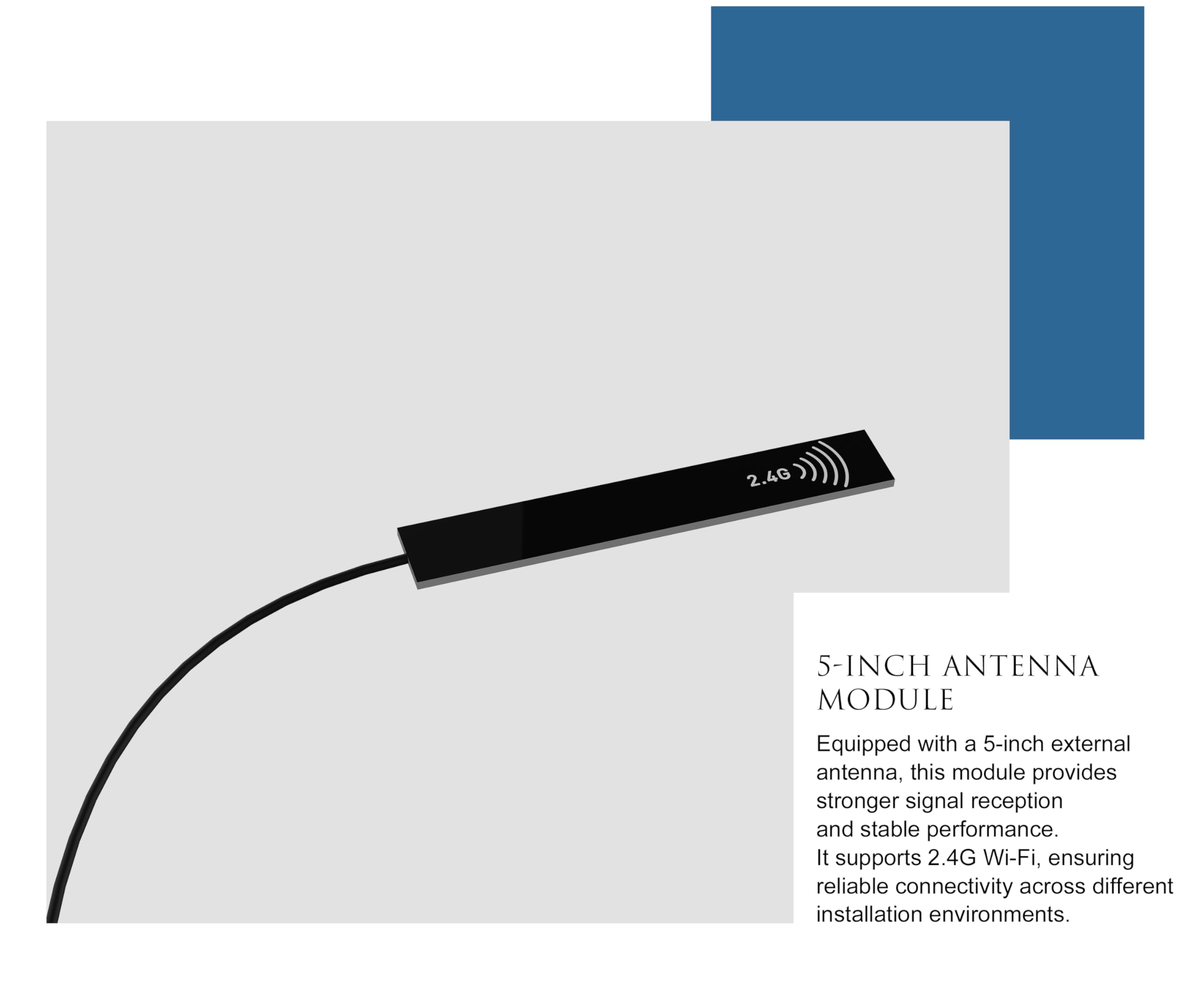 Blütezeit Moduł WiFi do otwierania bram przesuwnych MJ (MJ300/MJ400) - Smart App Control, kompatybilny z Alexa/Google/Siri, 2,4 GHz, obsługuje dodatkowe akcesoria 433 MHz, cykl z jednym przyciskiem
