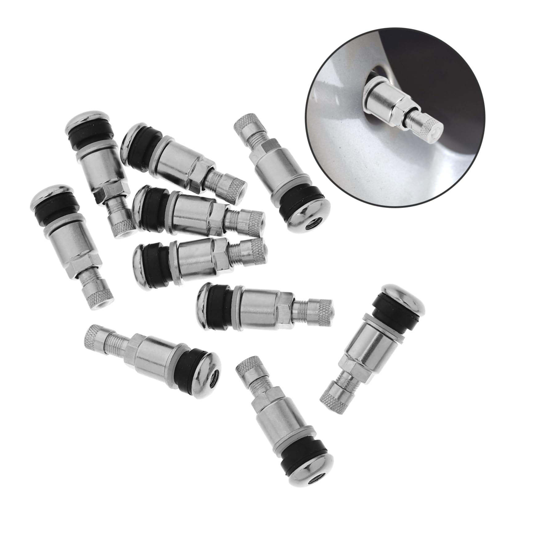 10pezzi Steli Valvola Pneumatici Tubeless in Resistenti e Anticorrosione Ricambio Bolt per Auto Camion e Rimorchi Installazione Facile e Duratura