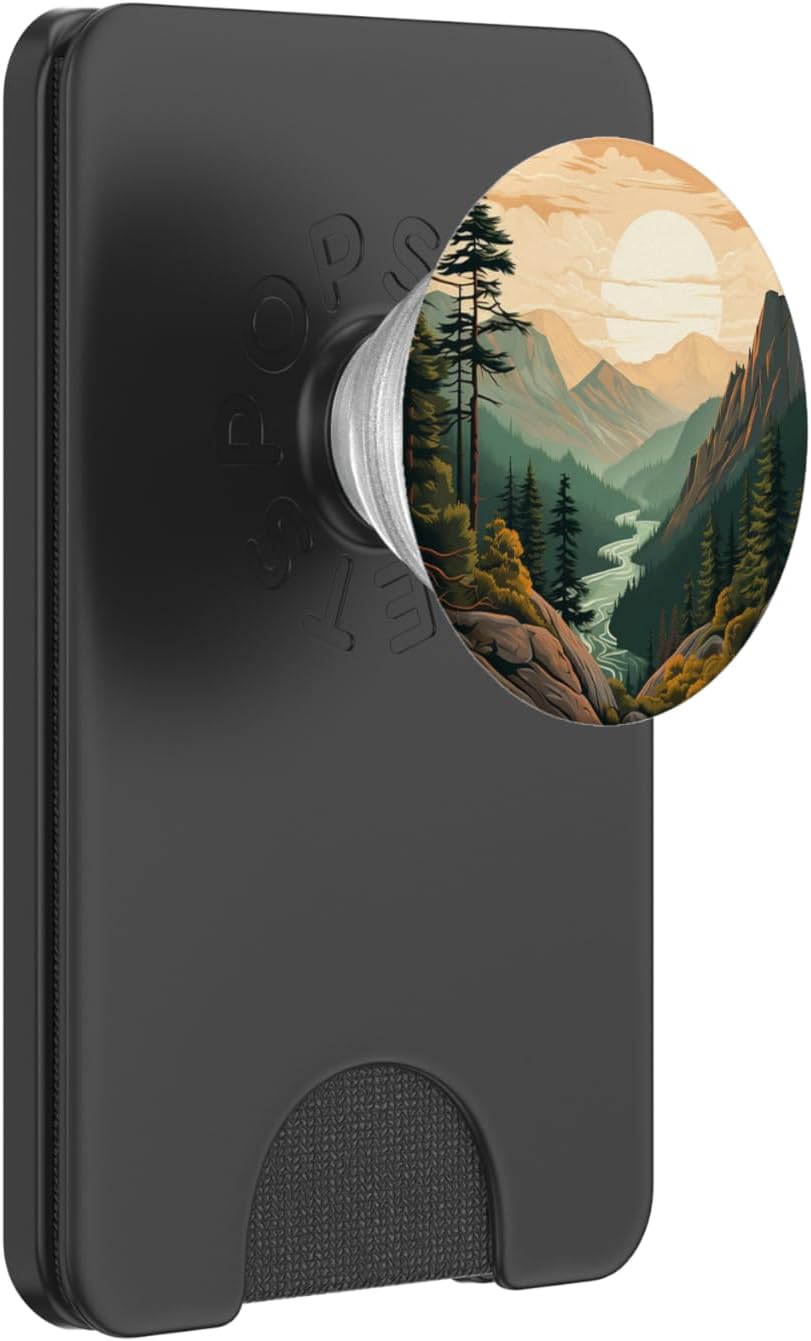 Mountains Wilderness Forest Hiking Pine Tree Nature PopSockets PopGrip for MagSafe
