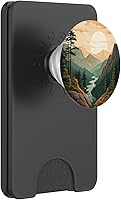 Vista 7 de Montañas Silvestre Bosque Senderismo Pino Naturaleza PopSockets Estándar PopGrip