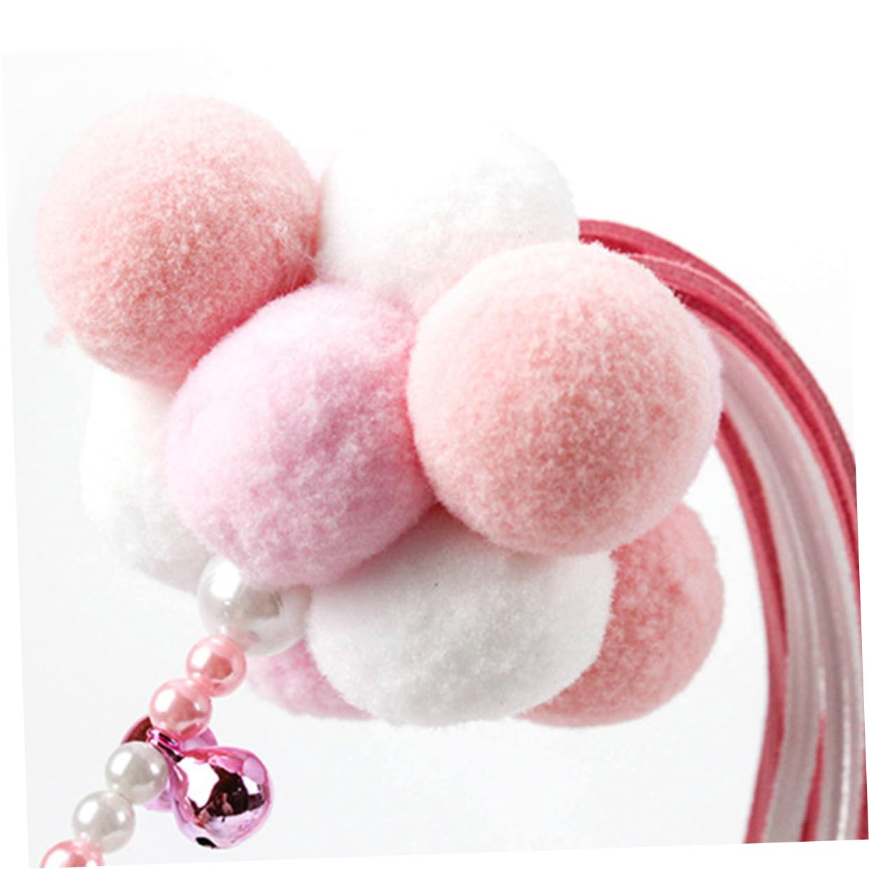 Yardwe 3pièces Interactif pour Chat avec Pompon Et Franges Longues Jouet pour Instinct Naturel De Couleur Aléatoire