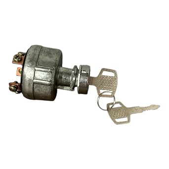 Ignition Starter Switch with 2 Keys for John Deere 650 750 850 950 1050 Replaces 08086-10000 CH11696 194322-52110 Fits Kubota Yanmar Tractors