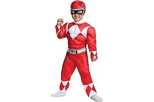 Red Mighty Morphin Power Ranger Costume in Toddler Size