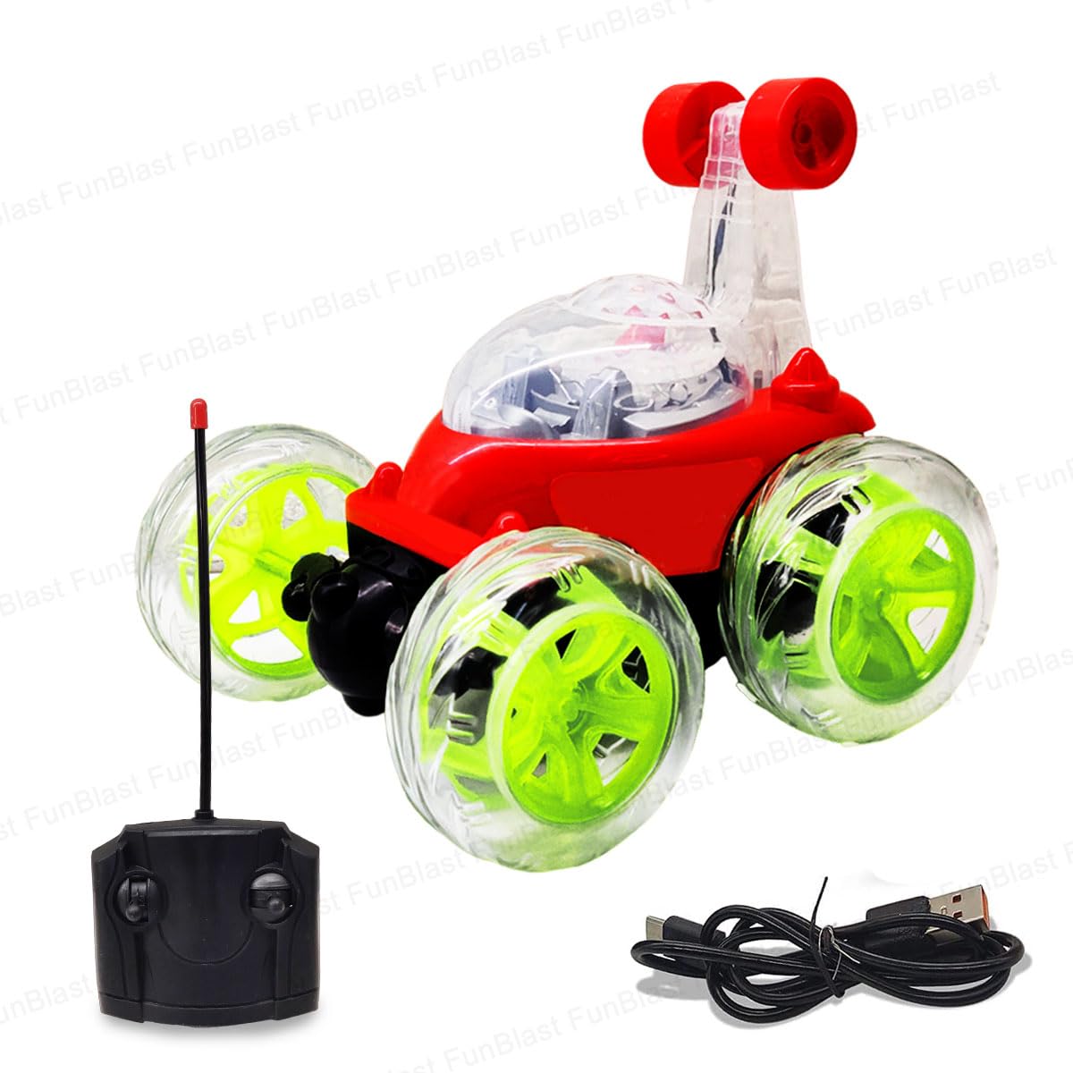 FunBlast Remote Control Car Toys for Kids, Monster Toy Truck, Friction Power Toy Rock Crawler Toys for Kids Boys & Girls, 360 Degree Stunt Toy Vehicles for 3+ Year Old Kids, Boys (Random Color) (B09T6XGD24) Amazon Price History, Amazon Price Tracker