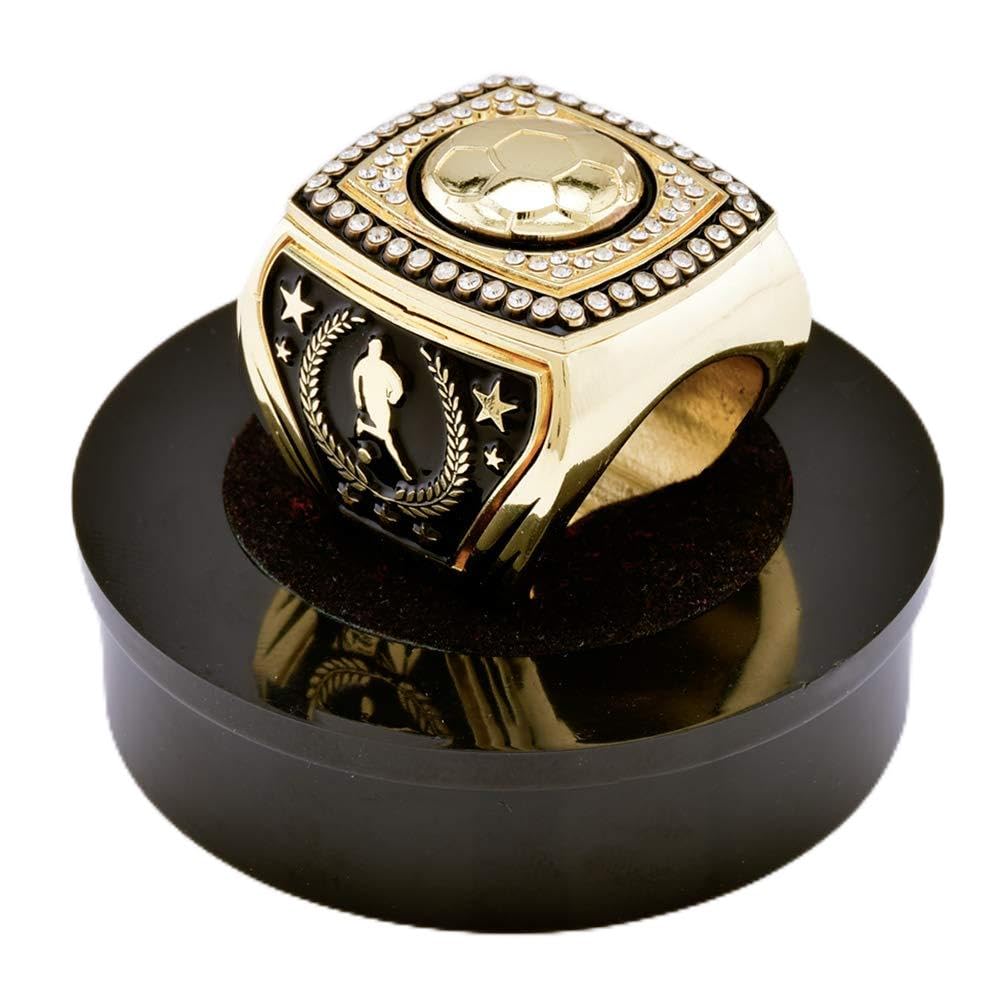 Express Medals Epic Soccer Trophy Ring with Display Stand and Neck Chain