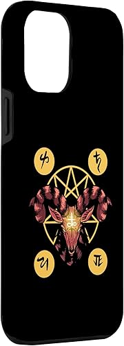 Miniatura 3 de iPhone 13 Pro Max Satan Antichrist Goat Lucifer Devil 666 Occult Baphomet Case