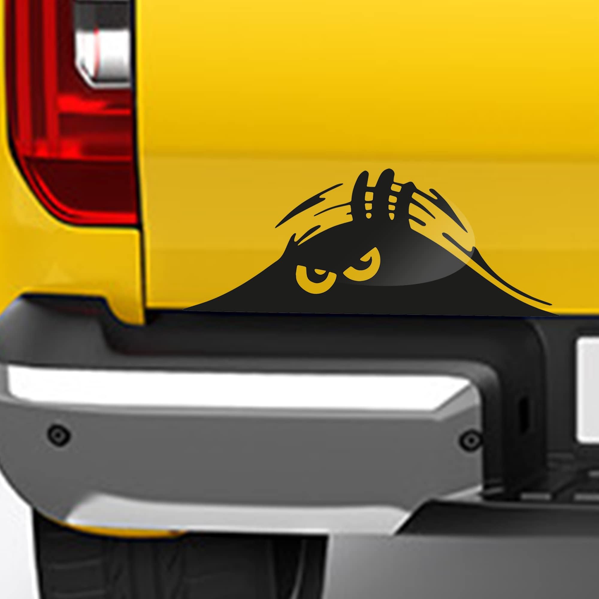 Narrow Minded Peeking Monster Car Decal