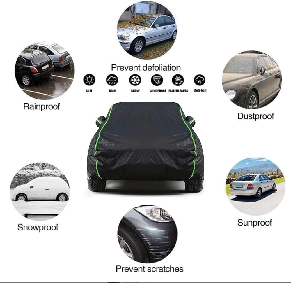 Funda Coche Exterior para Suzuki Vitara, Funda Coche Antigranizo, Impermeable Transpirable, Alta Elasticidad, Anti-UV Resistente Al Polvo Lluvia Nieve LK
