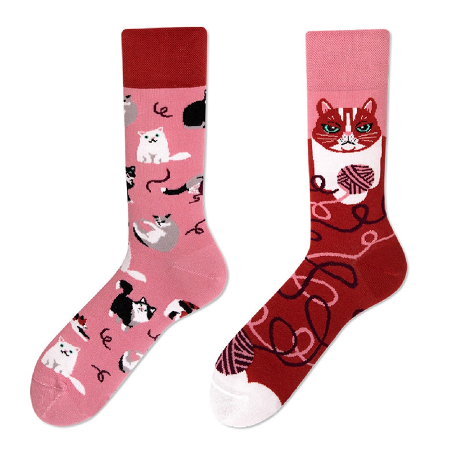 Calcetines rectos novedosos y creativos para parejas en lote de 48 pares color rosa