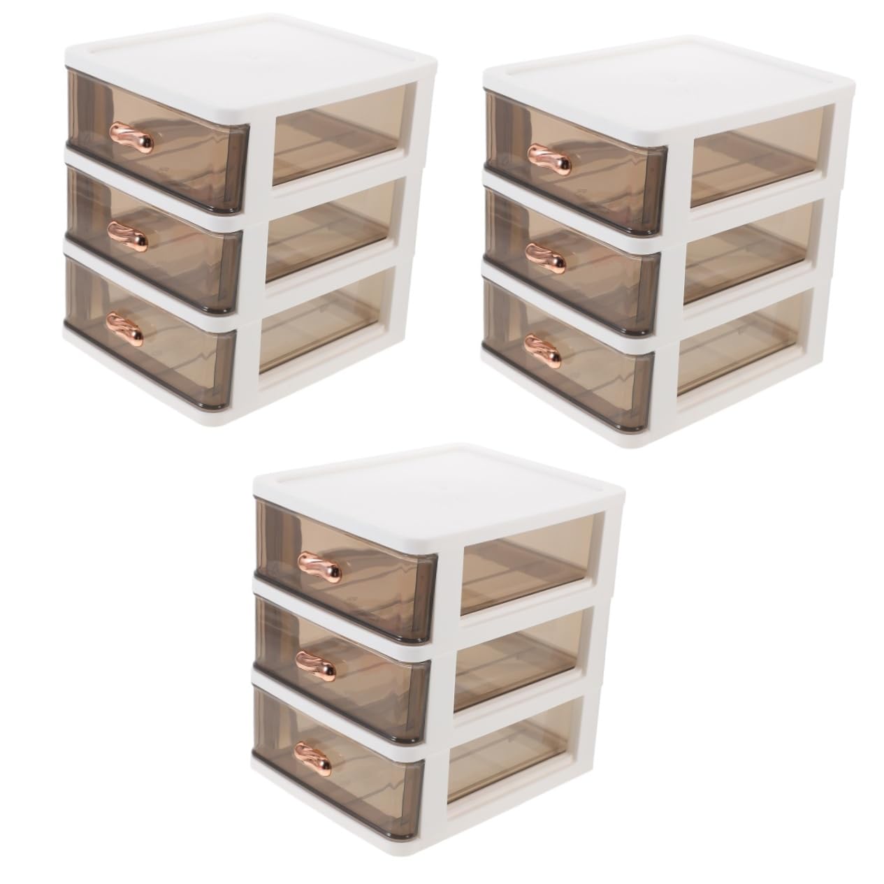 NUOBESTY 3piezas Organizador De Archivos De Escritorio De Caja De Almacenamiento Multicapa Para Cosméticos y Papelería Contenedor De Archivos Para Oficina Diseño Práctico y Funcional