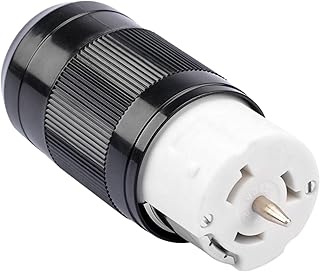 Sintron Generator Connector 50 Amp NEMA SS2-50R, USA/Canada Marine Shore 4-Pin Straight Blade Connector, 3 Pole 4 Wire Grounding 125V/250V, ETL Listed, Twist Locking Connector 50A CS6364 12500 Watts
