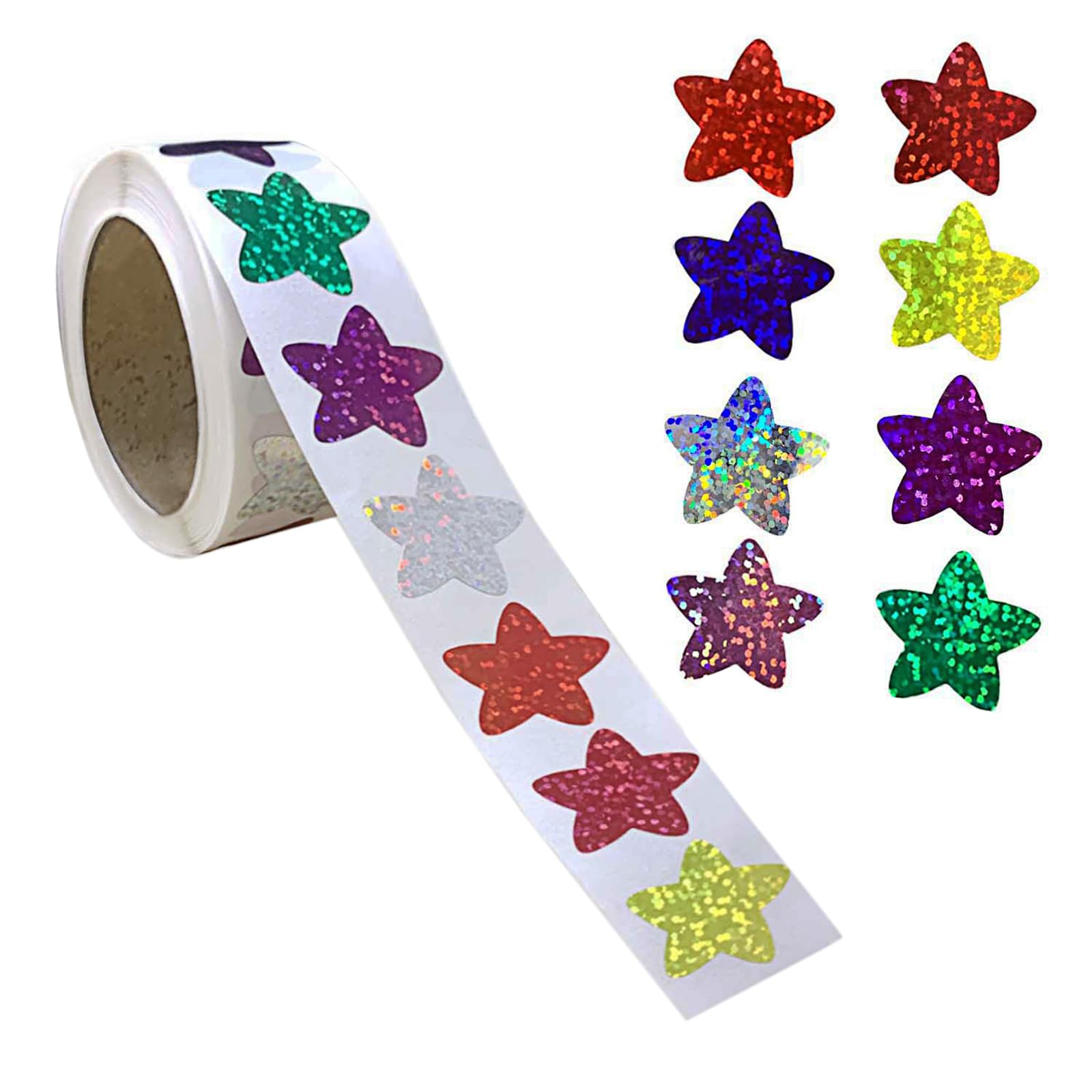 Abon Abon ご褒美 シール 星 キラキラ 可愛い 【500枚 送料無料ESJNNK ごほうびシール 星 2巻 約1000枚 スター