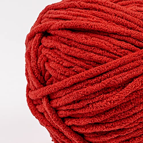 Image of Crafted By Catherine Blanket Solid Yarn - 4 Pack (213 Yards Each Skein), Cinnabar, Gauge 6 Super Bulky