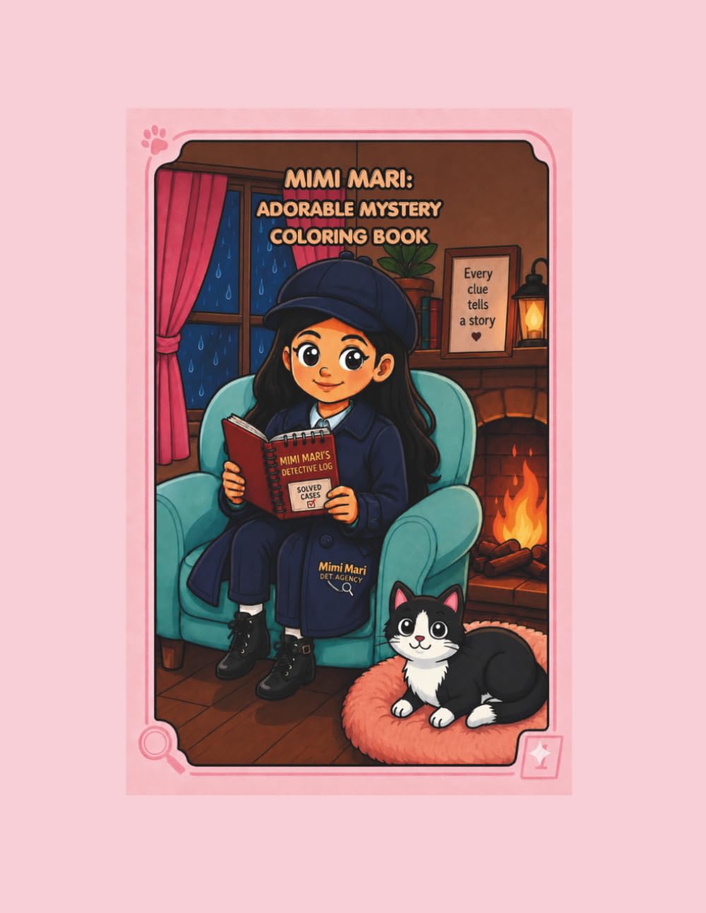 Mimi Mari: Adorable Mystery Coloring Book: Bold and Easy Coloring Pages for Adults and Teens