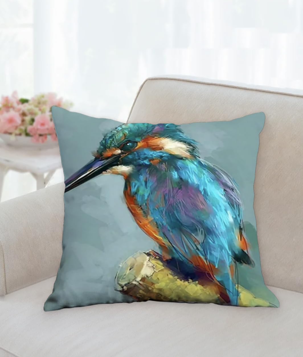 Blue Kingfisher Mouse Pad - Bird Indigo Wildlife Computer #15795