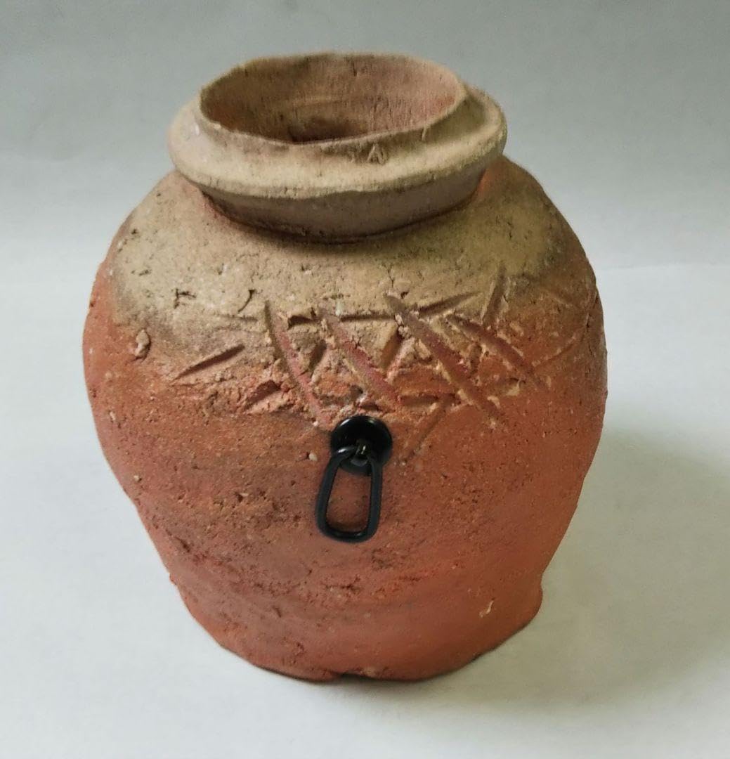 杉本貞光 寺垣外 信楽蹲壷 掛花入 共箱　大亀老師 Amazon.co.jp: 茶道具 花入 掛花入 蹲 うずくまる 信楽 寺垣外窯 杉本