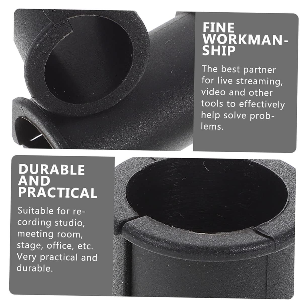 UKCOCO 20pezzi Coprimicrofono Gomma Manicotto Antivento Per Registrazione Riunioni e Palcoscenico Design Elegante e Facile Da Installare Accessorio Gomma Premium Per Microfoni