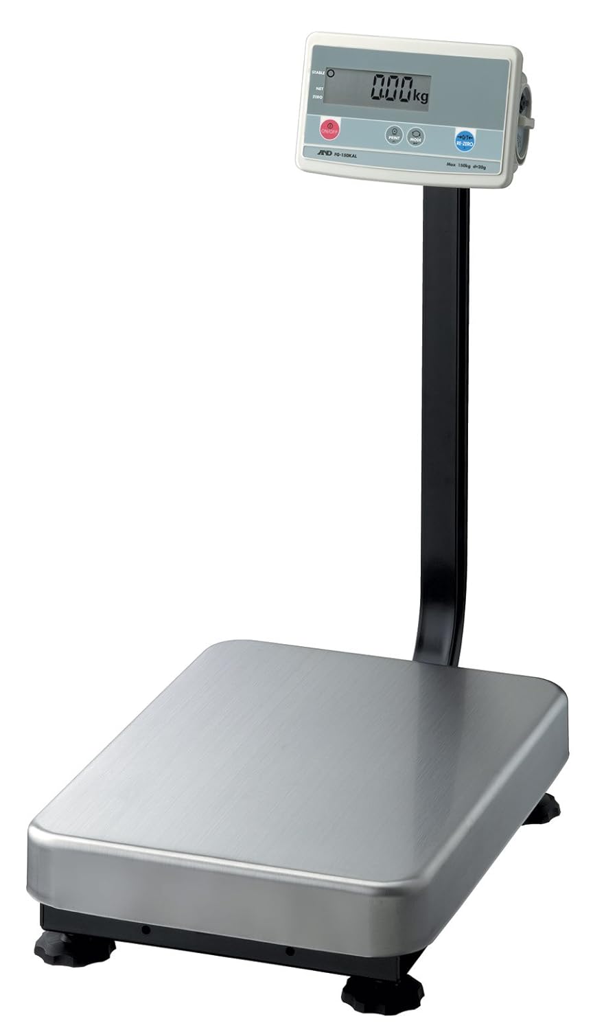 A&D Engineering FG-200KAL Series FG-K Bench Scale, Column Model, Large Pan, 400lbs Capacity, 110V