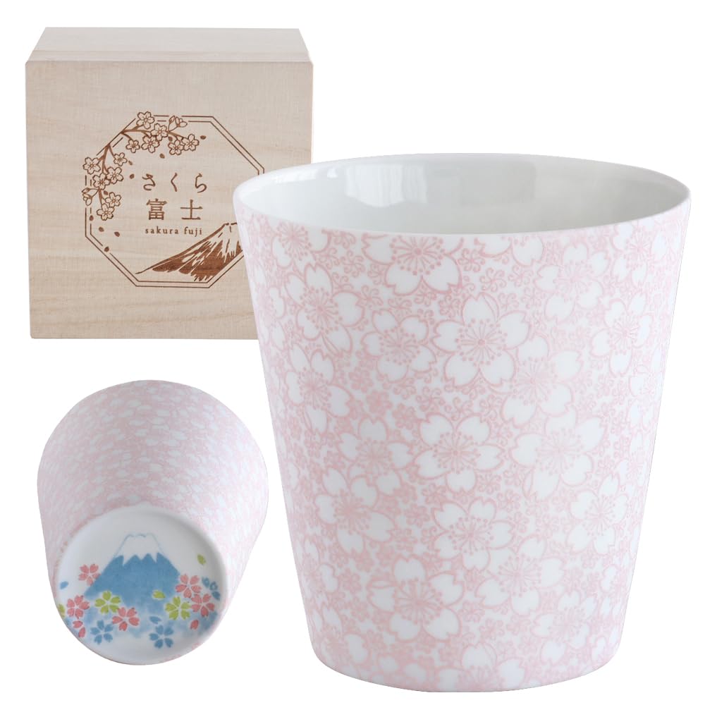 Amazon | Dolce duo タンブラー 富士山 桜 焼酎カップ コップ 軽い