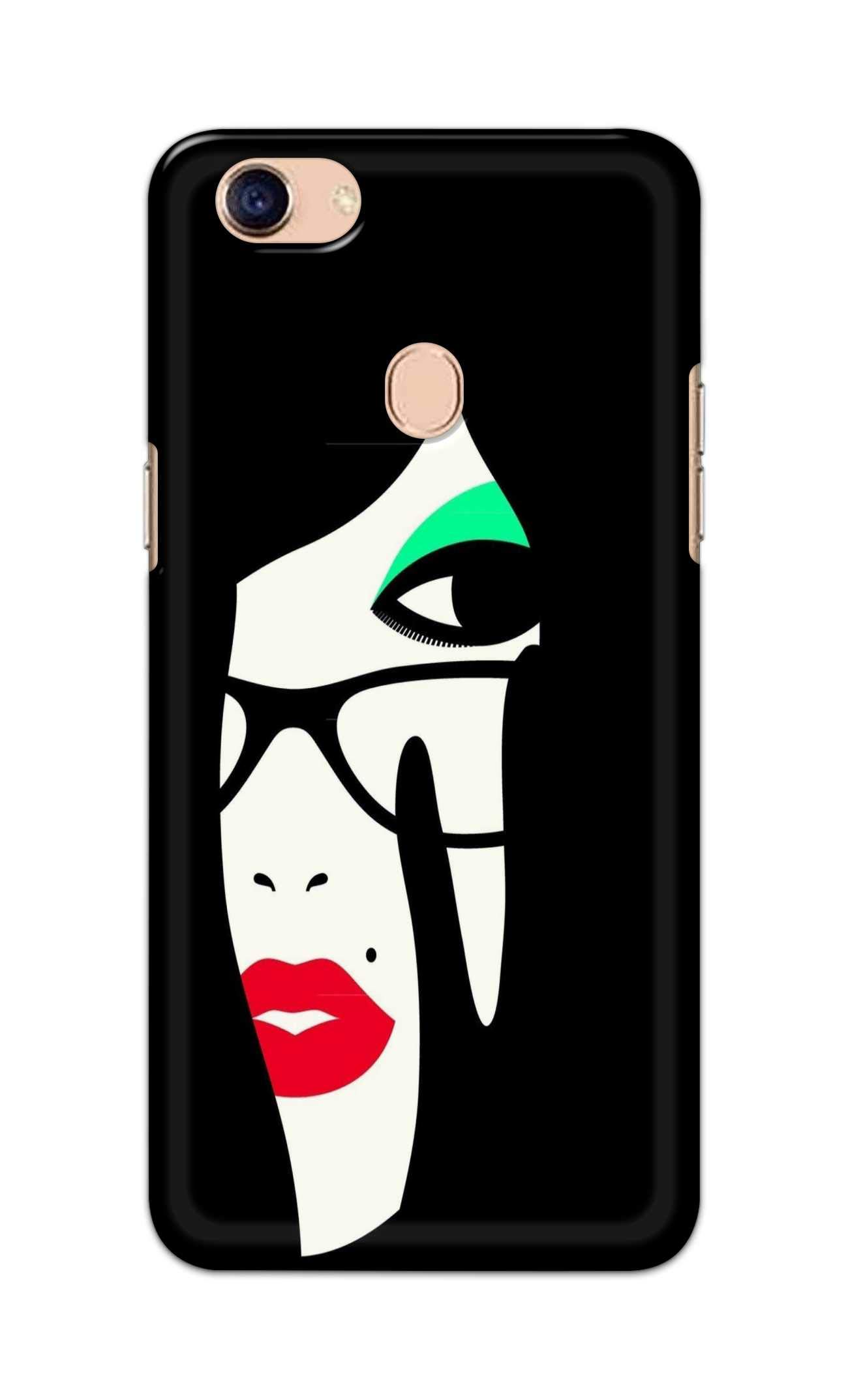 PradhCases Charming Lady Hard Printed Designer Case for Oppo F5 Youth Back Cover MSP1416