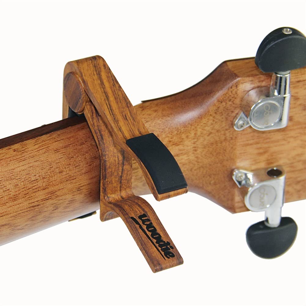Home Musical Instrument 6-String Akustik; E-Gitarre Kapodaster - Einhand-Kapodaster in Rosenholzfarbe (Farbe: Schokolade) (Schokolade)