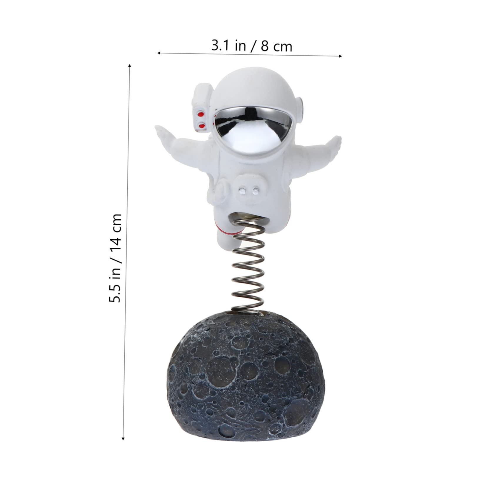 IMIKEYA Figurita de Astronauta de Resina Plateada para Decoración