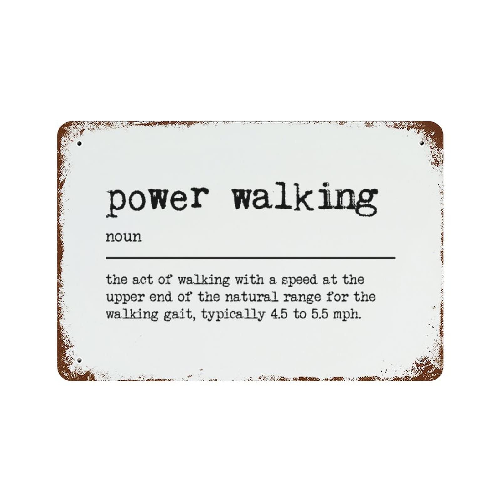 Panneau aluminium Power Walking rigide et grand format 30,5 x 45,7 cm