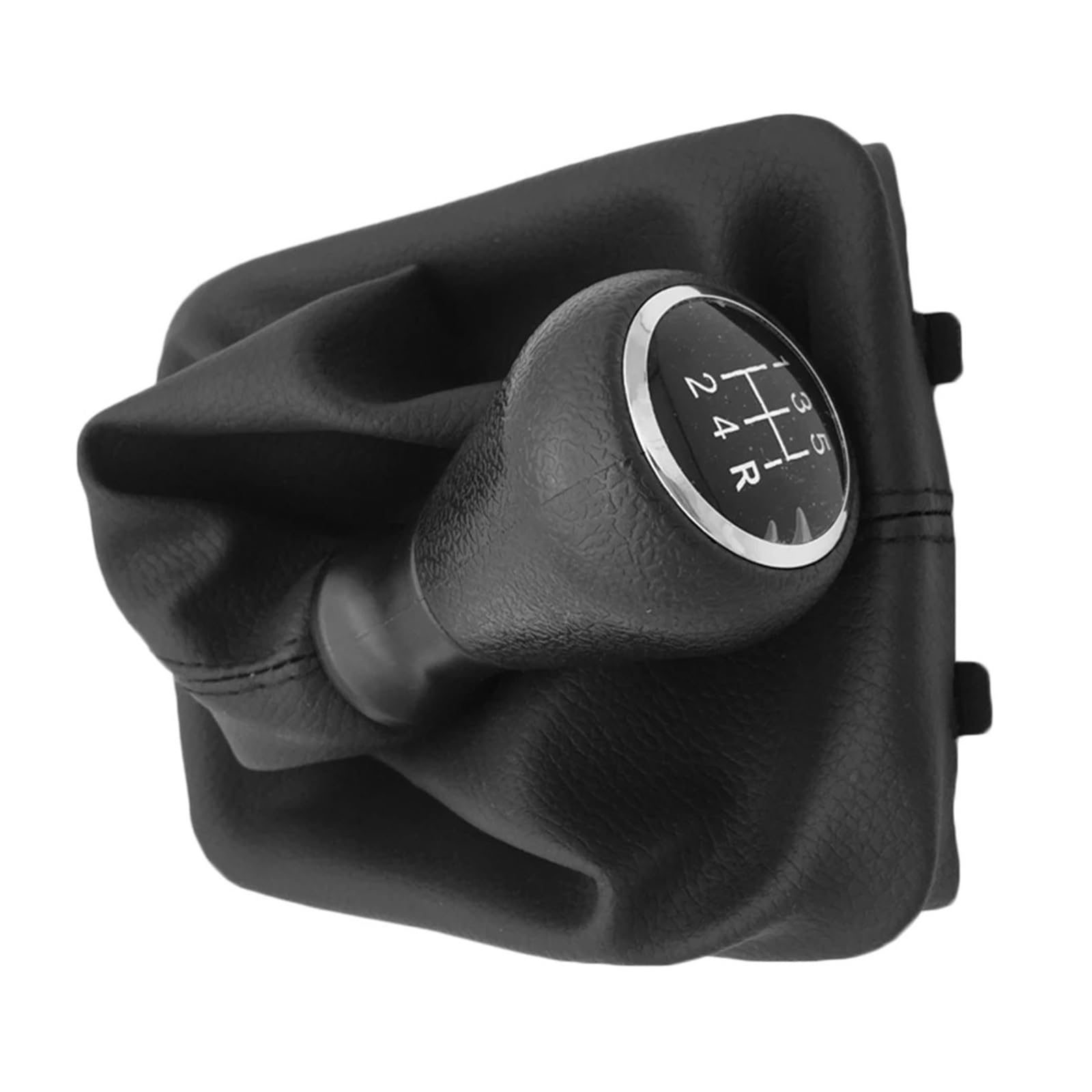 MKGKACVCPT Manual Shifter knob for Peugeot 207 307 406 PU 5 Speed Gear Shift Knob Shifter Lever Stick Gaiter Boot Cover(206)