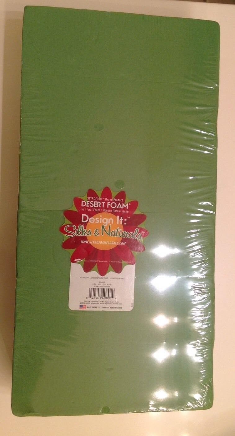 NEW 6 Dry Floral Foam Bricks Desert Foam Styrofoam Silks Naturals Flower Design
