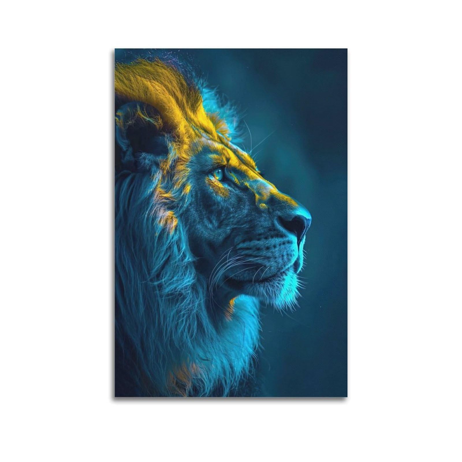 WPHSFX Animal Artwork Poster Look at The Lions in The Distance Poster Decorative Painting Canvas Wall Posters And Art Picture Print Modern Family Bedroom Decor Posters 20x30inch(50x75cm)