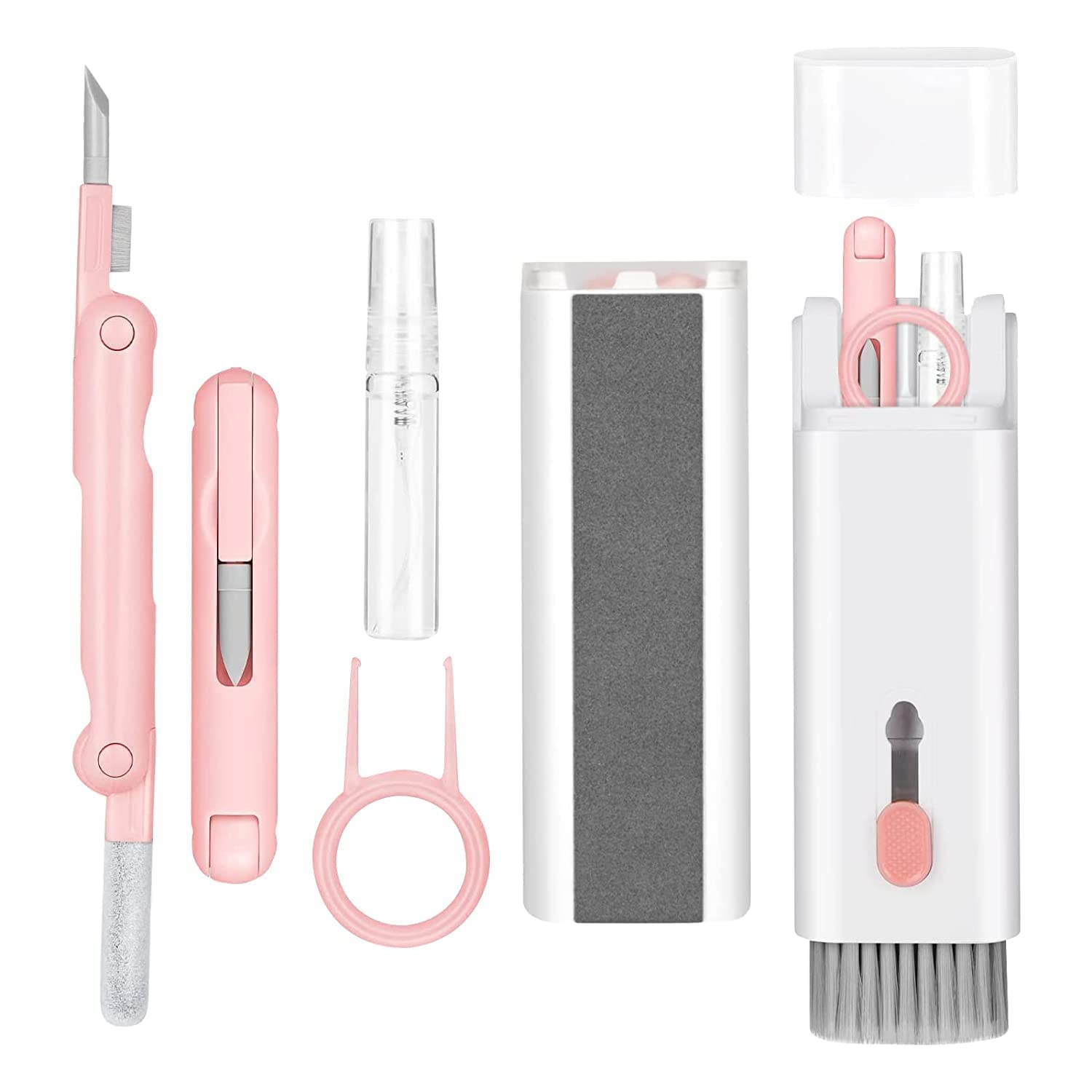 7 in 1 Electronic Cleaner Multifunctional Cleaning Brush Kit for Earbuds, Keyboard, Electronics, iPad, Watch, Computer, Phone Screen-image-9