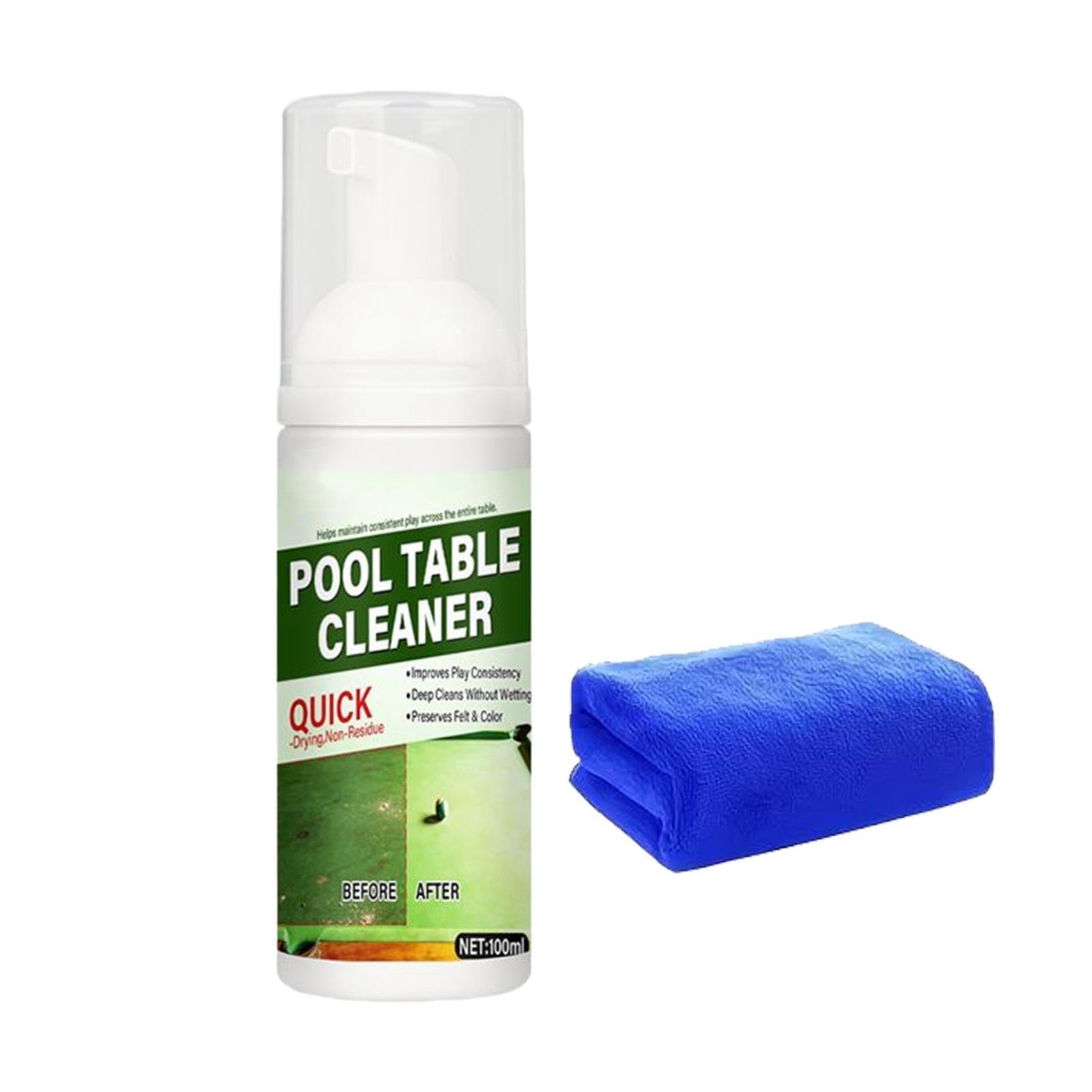 Billiard Felt Cleaner - Pool Table Spray for Smooth | Formula with Cleaning Towel, Fast Drying Solution, Fabric Protection Mist, Cue Sports Accessory for Tournament Clubs