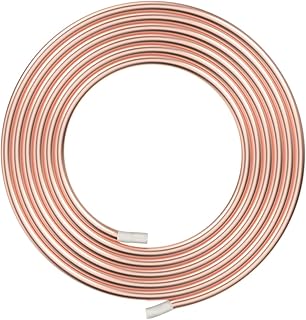Aopin Red Copper Refrigeration Tubing ID 0.6mm / 1/50" x OD 1.6mm / 3/50" Hollow Copper Tubing - 2m / 6.56 Ft / 79 in Length for Refrigerator Capillary Tubing, Cooling Systems