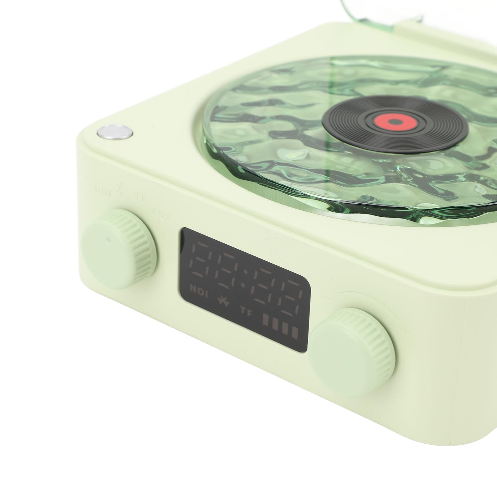 Cassa Bluetooth, Sveglia con Stile Giradischi, Luce Notturna