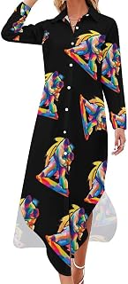 Jiu Jitsu Judo Sports Womens Shirt Dress Button Down Dress 6XL | Long Sleeve,Casual,Maxi Dresses