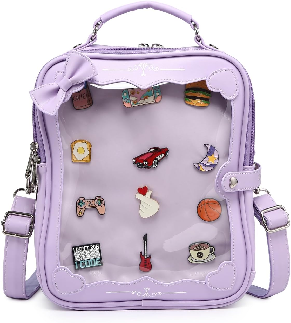 Ita Bag Backpack Crossbody Purse Kawaii Bag Anime Cute Doll bag for Kpop Fan Japanese Anime Pin Display