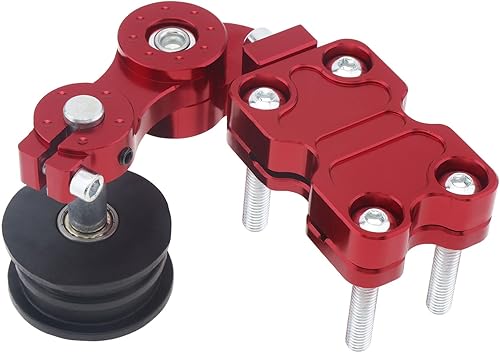 Miniatura 4 de Windance Ajustador Tensor de cadena para motocicleta Chopper ATV (rojo)