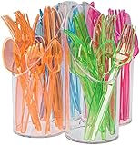 Silverware Caddy Organizer - Cutlery Caddy Organizer - Kitchen Utensil Caddy, Clear Acrylic for Kitchen Countertop to Dining Table Organize all your Flatware