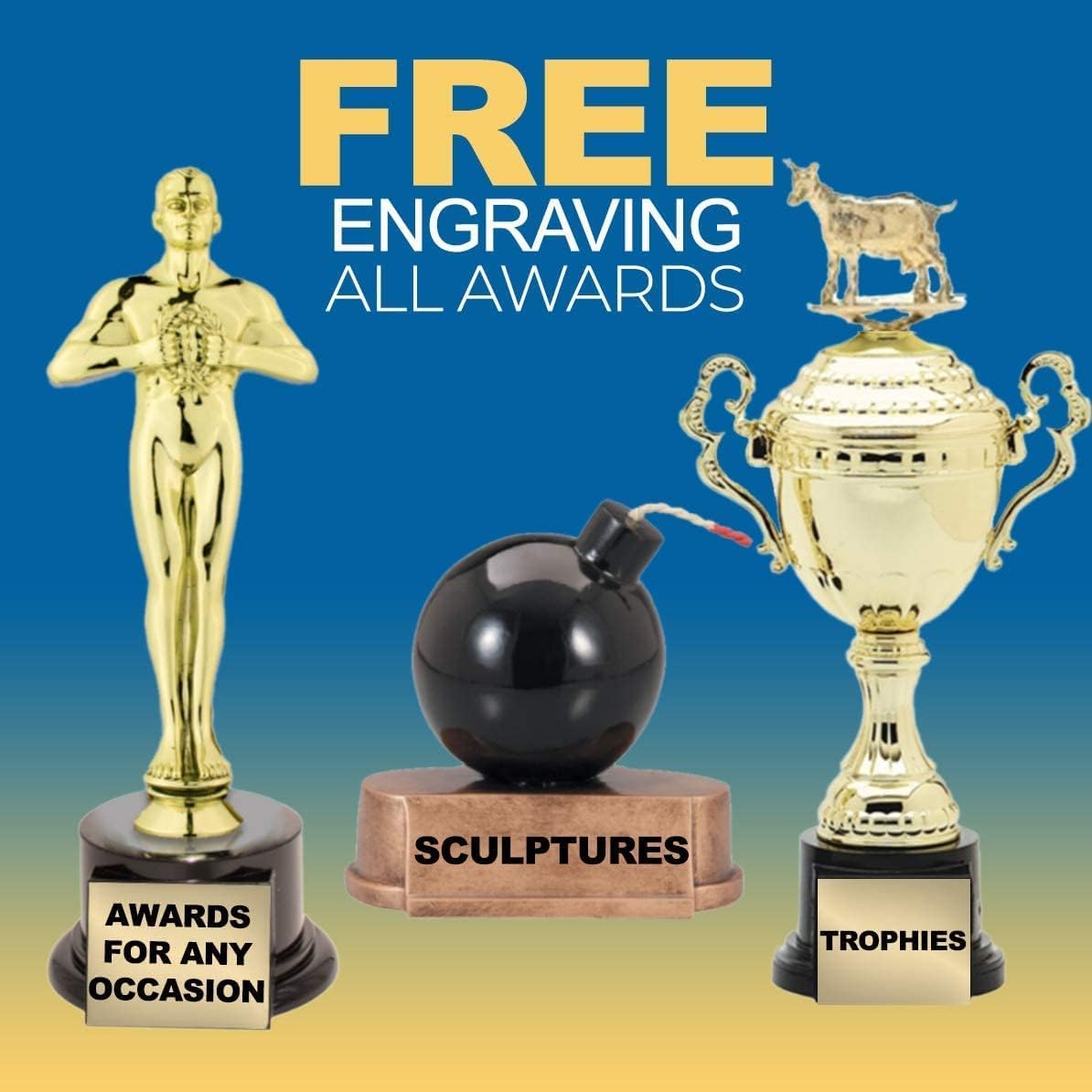 Same Day Awards Art Glass Large Raindrop/Teardrop (10.25 Inches and Taller) - Engraving Included (Blue Ice Rain Drop 10.25 Inches)