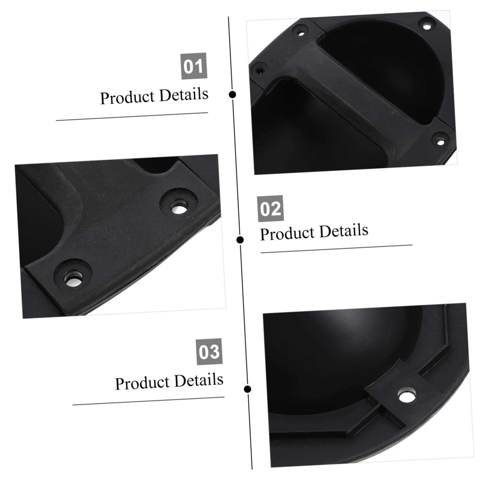 HOLIDYOYO Replacement Loudspeaker Handles Large Strong Abs Plastic Cabinet Handles for Stage Audio